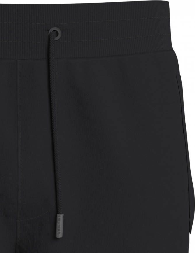 Tommy Hilfiger Regular Fit Korte joggingbroek zwart, Effen