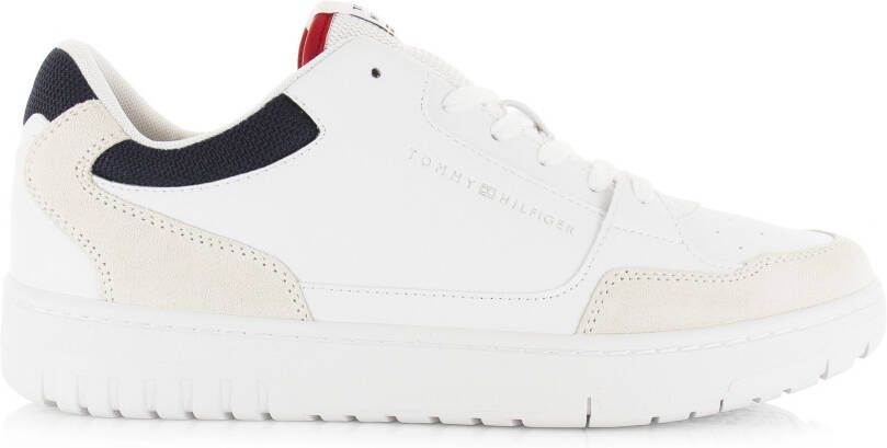 Tommy Hilfiger Witte Lage Sneakers Th Basket Core