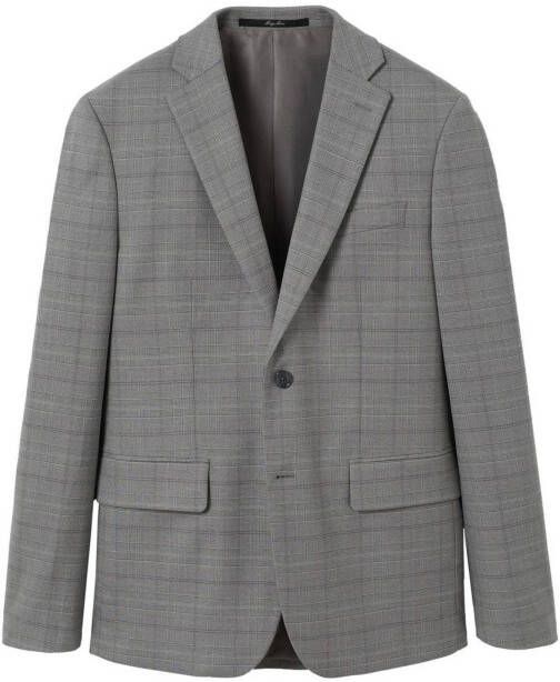 Mango Man geruit slim fit colbert middengrijs