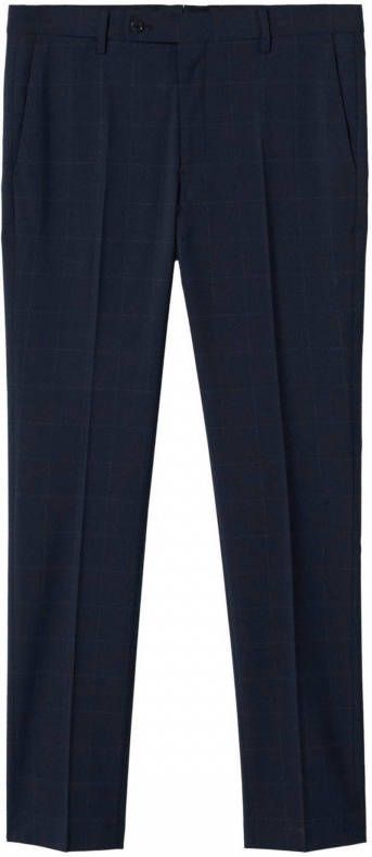 Mango Brasilia slim fit pantalon met steekzakken en persplooi