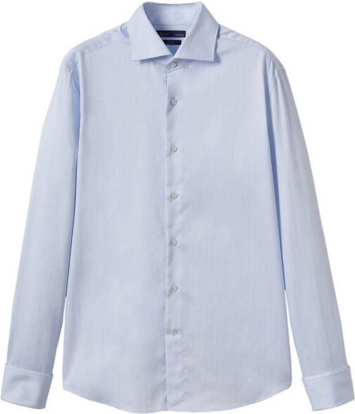 Mango Masnou slim fit overhemd met visgraatdessin