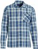 Scotch & Soda Blauwe Casual Overhemd Indigo Checked 1 Pocket Workwe online kopen