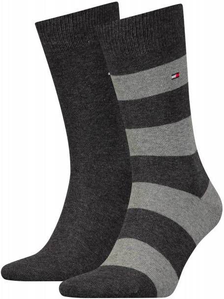 Tommy Hilfiger sokken set van 2 antraciet