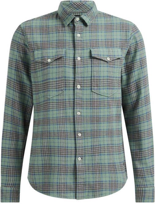 WE Fashion geruit tall fit overhemd groen