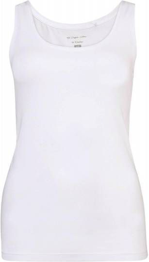 WE Fashion singlet met biologisch katoen wit